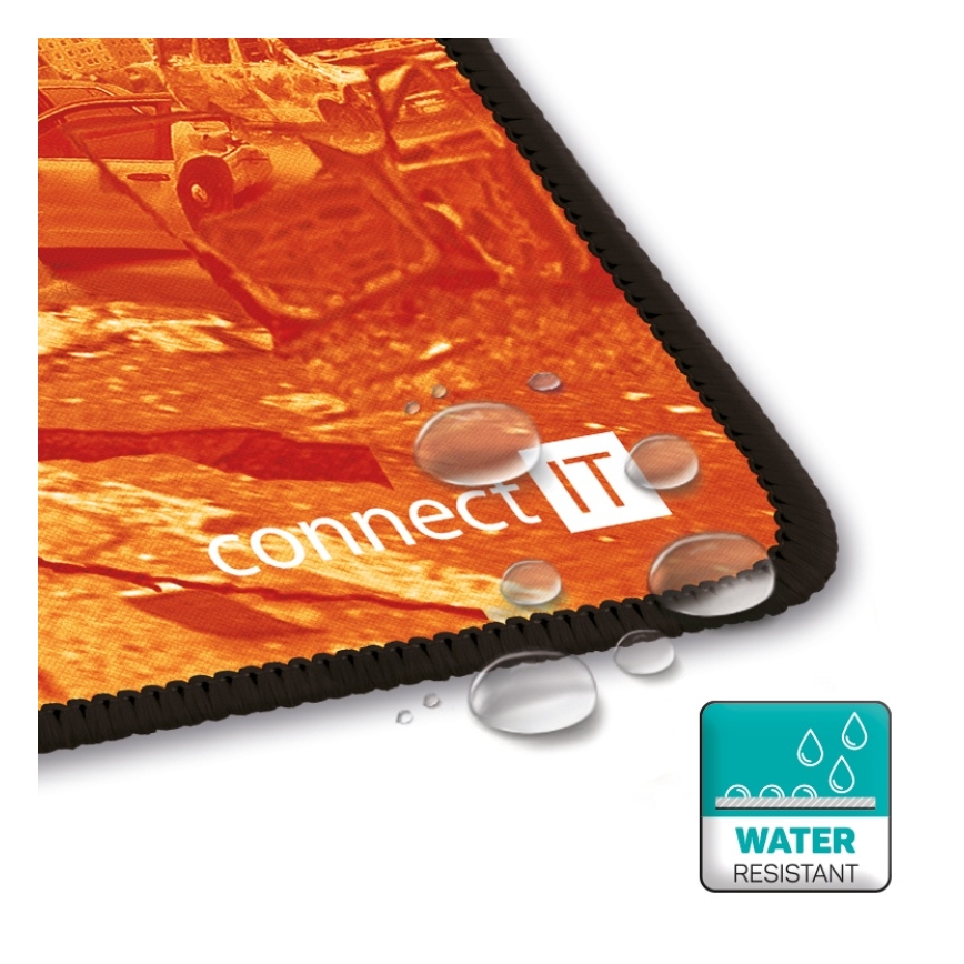 CONNECT IT CMP-1140-LG - Tappetino per tastiera e mouse 88,6x24,5 cm arancione