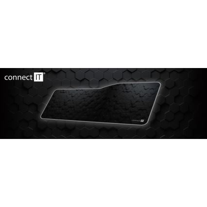 CONNECT IT CMP-2000-XL - Tappetino per tastiera e topo 79,5x34,5 cm nero