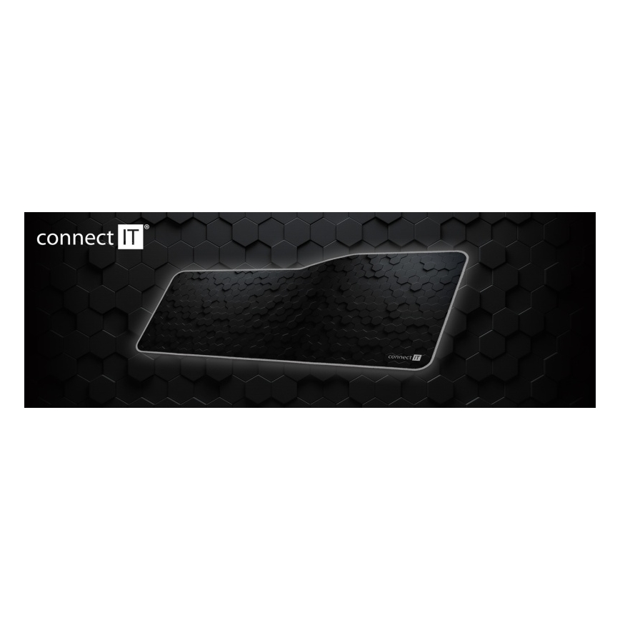 CONNECT IT CMP-2000-XL - Tappetino per tastiera e topo 79,5x34,5 cm nero
