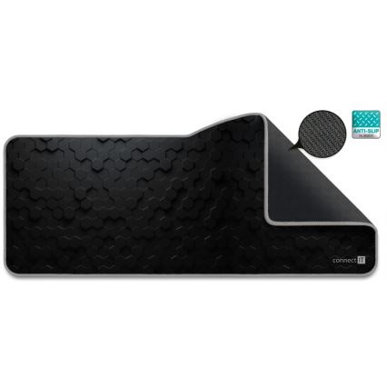 CONNECT IT CMP-2000-XL - Tappetino per tastiera e topo 79,5x34,5 cm nero