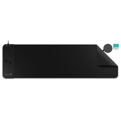 CONNECT IT CMP-2500-LG - Tappetino per tastiera e topo con Qi ricarica wireless 80x30 cm nero