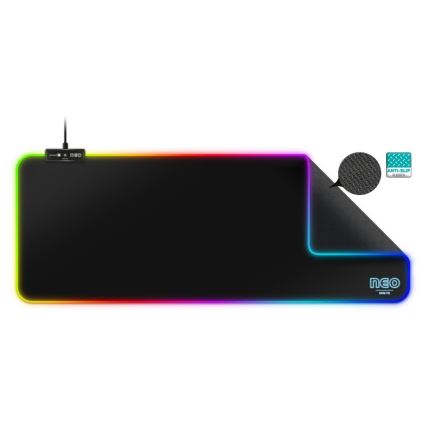CONNECT IT CMP-3100-LG - LED RGB Gaming-Tastatur und Mauspad 80x30 cm schwarz