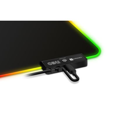 CONNECT IT CMP-3100-LG - LED RGB Tastiera e tappetino per mouse da gioco 80x30 cm nero