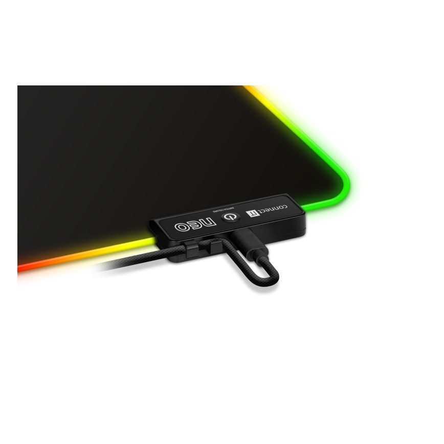 CONNECT IT CMP-3100-LG - LED RGB Tastiera e tappetino per mouse da gioco 80x30 cm nero