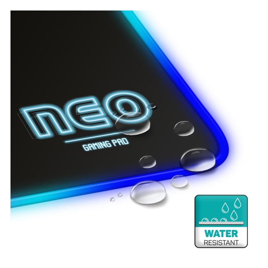 CONNECT IT CMP-3100-SM - Tapis de souris de jeu LED RGB 32x24,5 cm noir