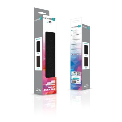 CONNECT IT CMP-4030-LG - Tappetino reversibile per tastiera e mouse 90x40 cm nero/marrone
