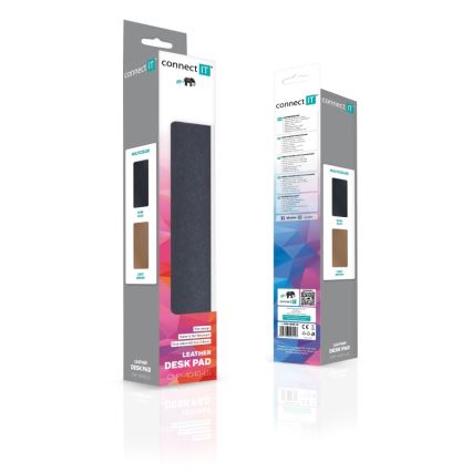 CONNECT IT CMP-4040-LG - Tapis réversible pour clavier et souris 90 x 40 cm bleu/marron