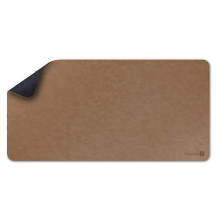 CONNECT IT CMP-4040-LG - Tappetino reversibile per tastiera e mouse 90x40 cm blu/marrone