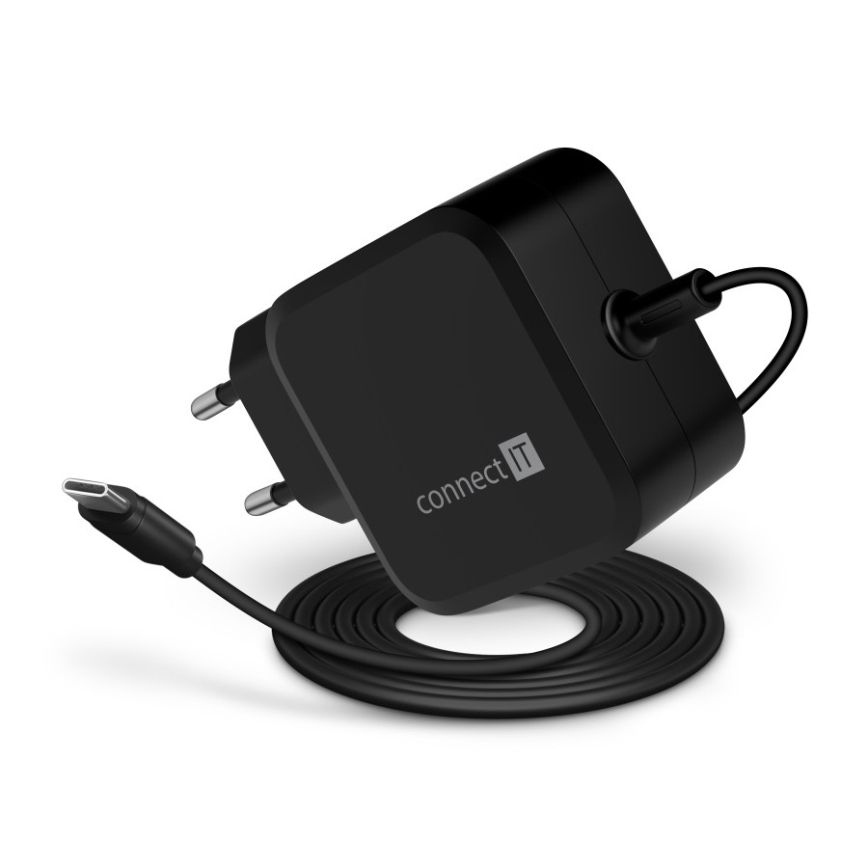CONNECT IT CNP-1660-BK - Adaptateur secteur universel USB-C 67W pour ordinateurs portables