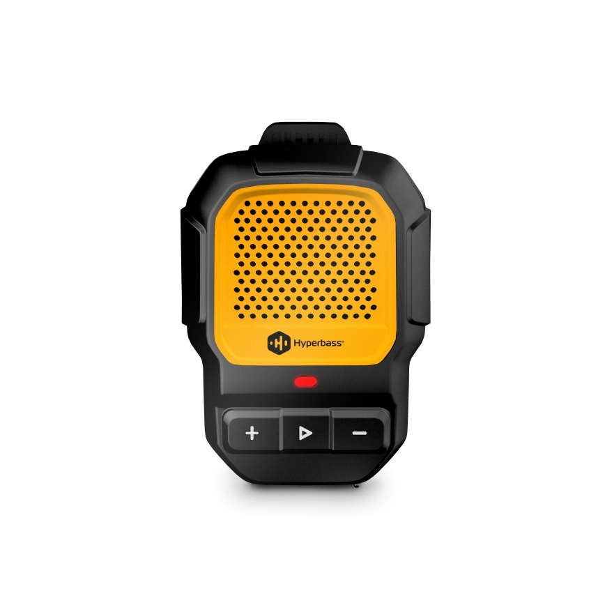 CONNECT IT HSP-1010-BK - Enceinte sans fil avec microphone ClipBEAT 2W/5V 560 mAh IPX7 noir/jaune