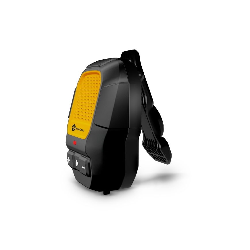 CONNECT IT HSP-1010-BK - Enceinte sans fil avec microphone ClipBEAT 2W/5V 560 mAh IPX7 noir/jaune