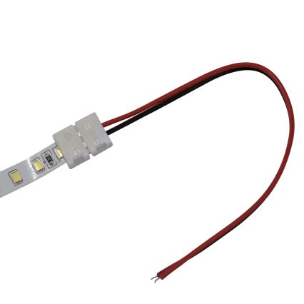 Connecteur flexible unilatéral pour rubans LED à 2 broches 8 mm