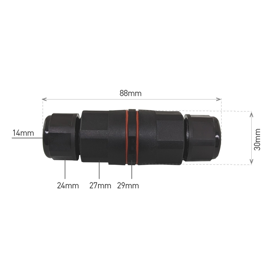 Connettore per cavi CWF 250V/16A IP68 3x2,5 mm²