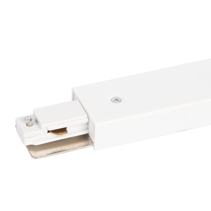 Connettore per luci nel sistema ferroviario Monofase dritto + alimentazione bianco