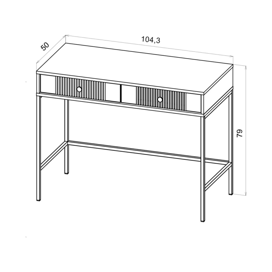 Console LUE blanche/noire