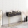 Consolle da parete POLKA 76,8x90 cm oro/nero