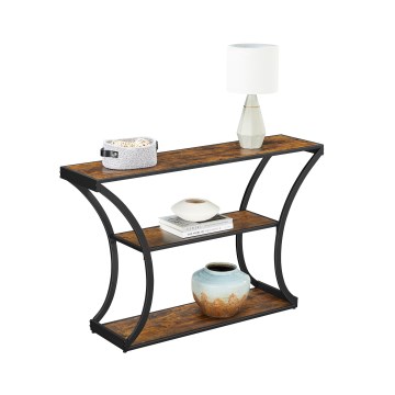 Consolle ELDUR 120x30 cm marrone/nero