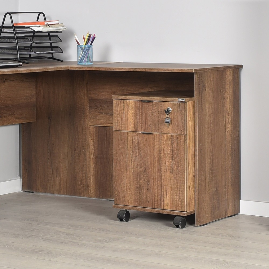 Contenitore da ufficio 61x41 cm marrone