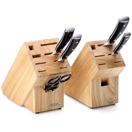 Continenta C30514 - Messerhalter 22x11,5x22 cm Gummibaumholz