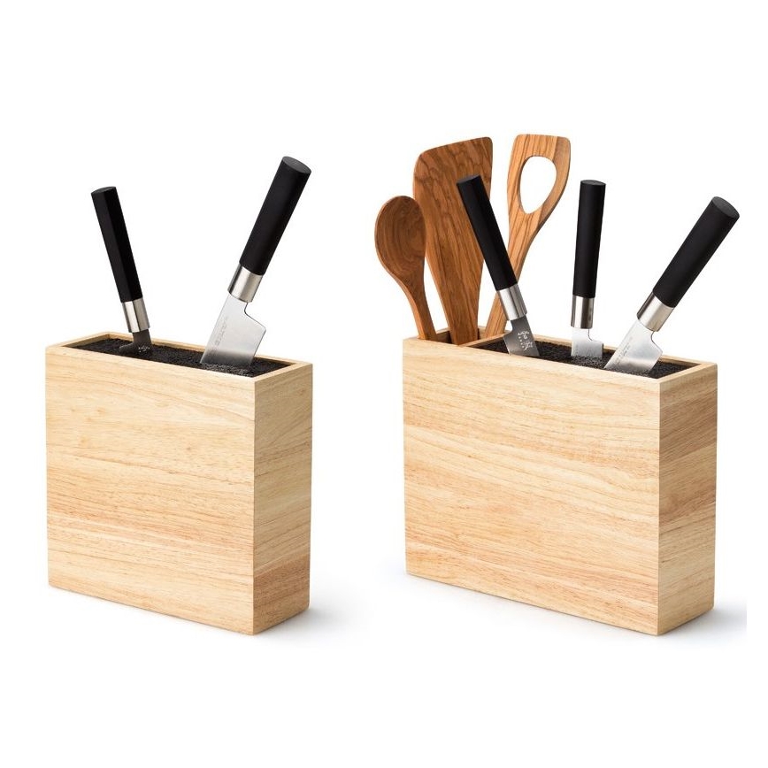 Continenta C3314 - Portacoltelli con inserto flexi 22x9x21,5 cm gomma fig