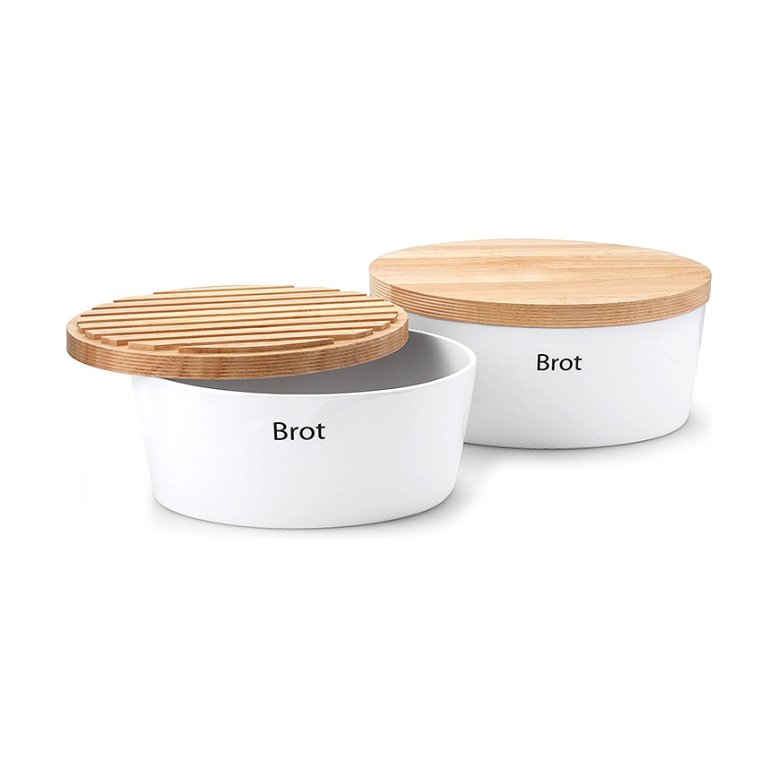 Continenta C3931 - Brotkasten 27x20x13,5 cm Gummibaum