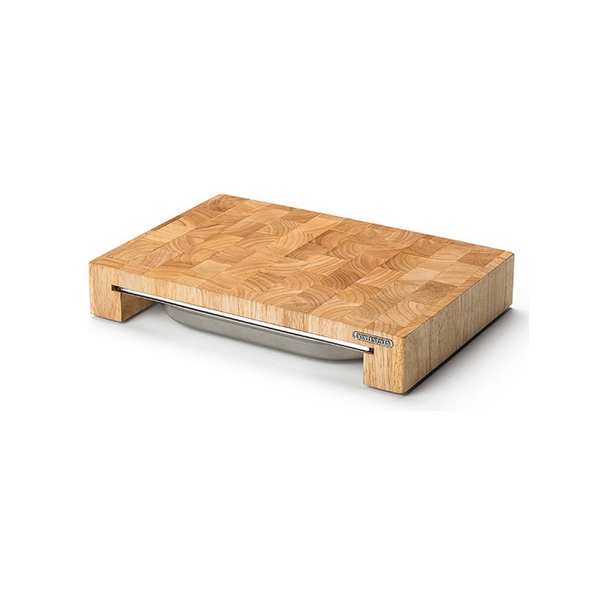 Continenta C4027 - Planche à découper de cuisine avec plateau 48x32,5 cm caoutchouc