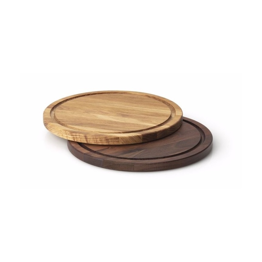 Continenta C4105 - Planche pour servir des steaks d. 28 cm chêne