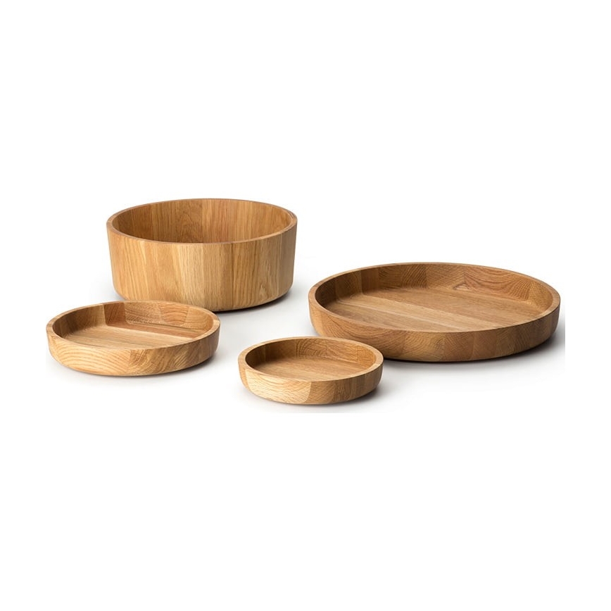 Continenta C4135 - Bol en bois 38x5,4 cm chêne