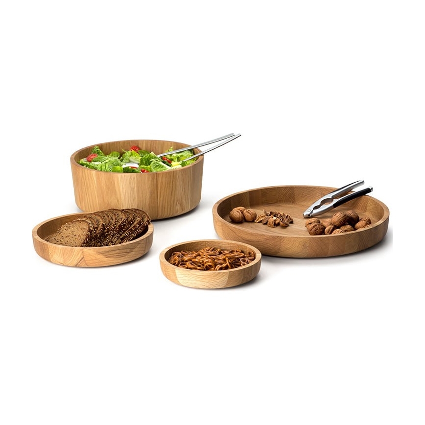 Continenta C4135 - Bol en bois 38x5,4 cm chêne