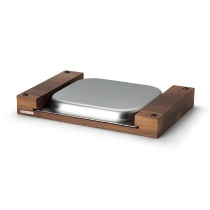 Continenta C4210 - Tagliere da cucina con ciotola in noce 39 x 27 cm