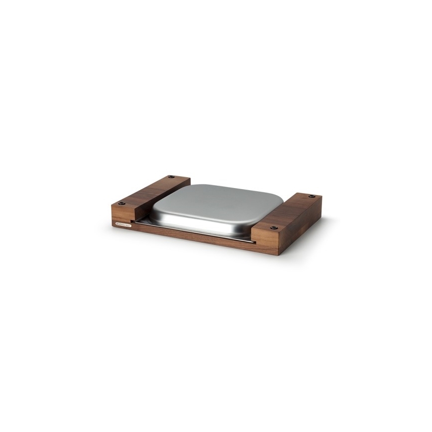 Continenta C4210 - Tagliere da cucina con ciotola in noce 39 x 27 cm