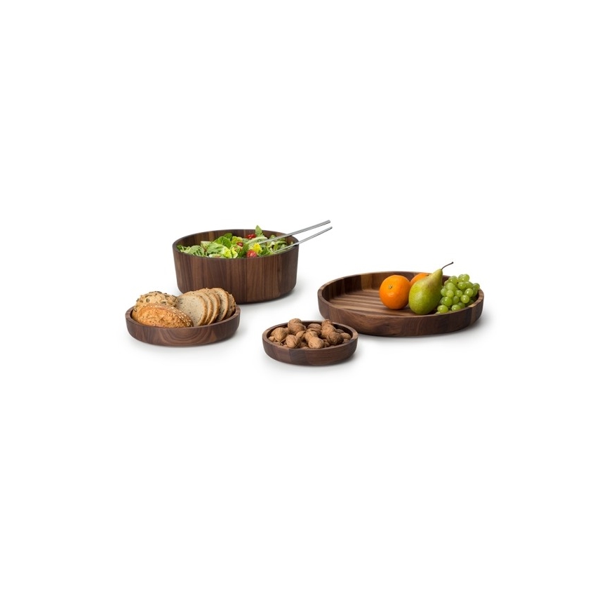 Continenta C4233 – Holzschale 20x4,3 cm Walnussholz