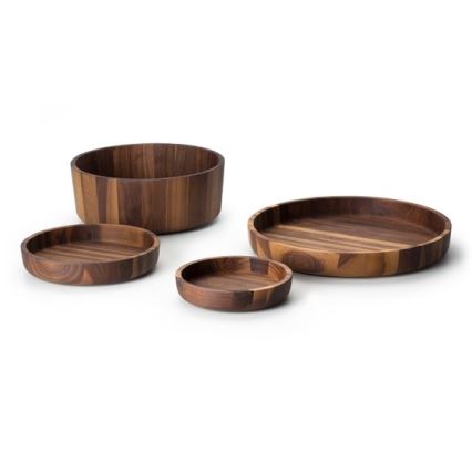 Continenta C4233 – Holzschale 20x4,3 cm Walnussholz