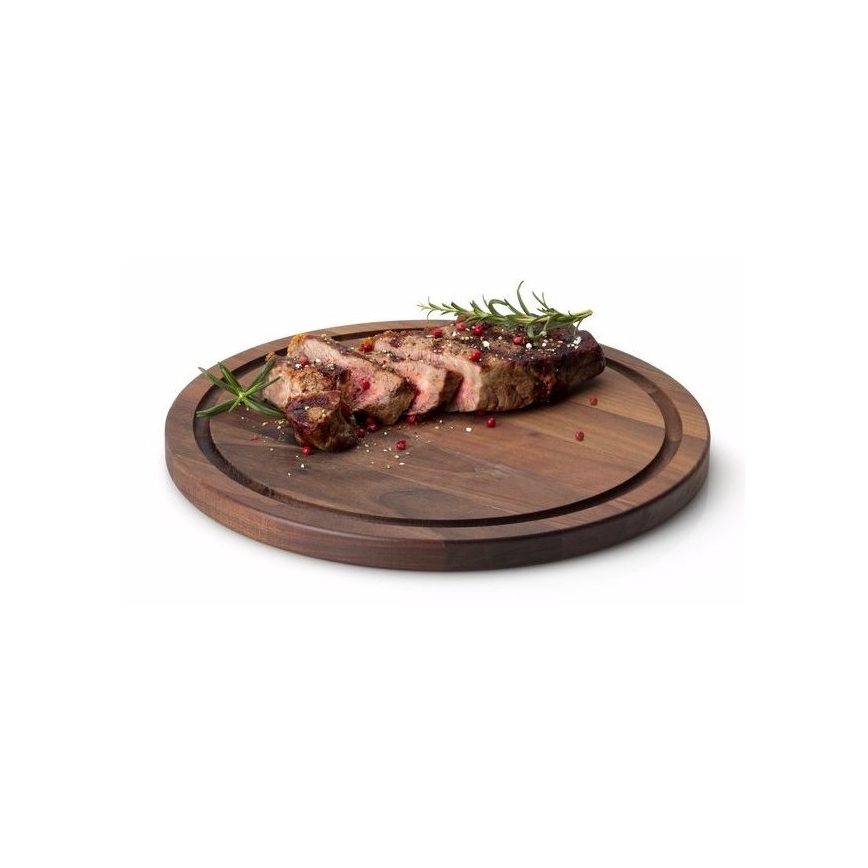 Continente C4205 - Tagliere per servire bistecche d. Noce 28 cm