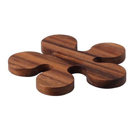 Continente C4881 - Stuoia in legno per vaso 16x1,2 cm acacia
