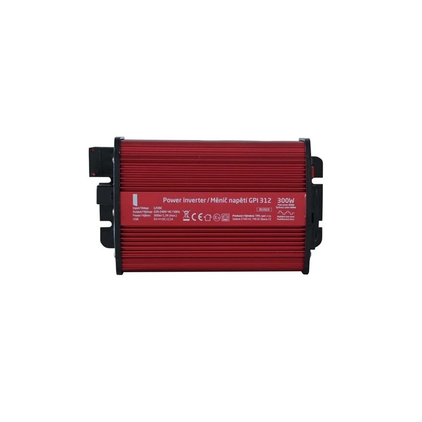 Convertitore di tensione 300W/12/230V + USB