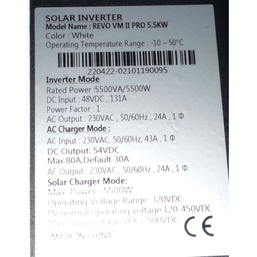 Convertitore di tensione ibrido 5500W/48V