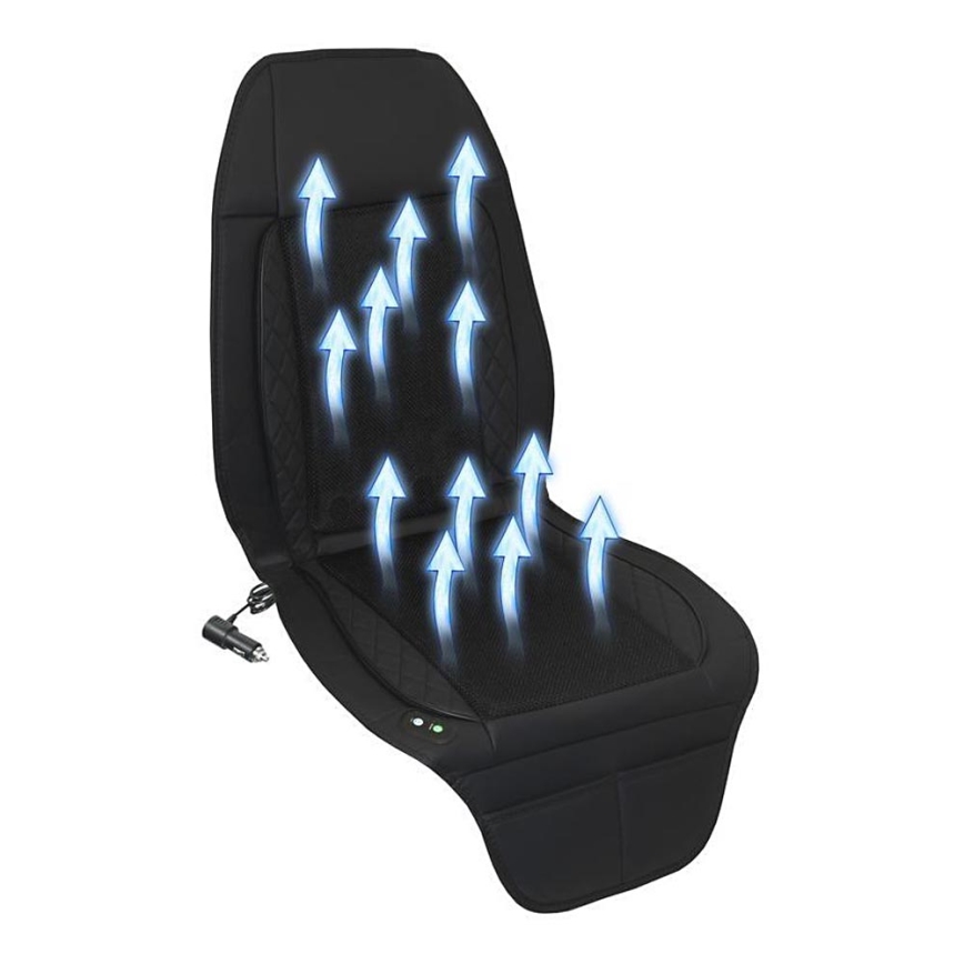 Coprisedile per auto con ventilazione 10W/12V nero
