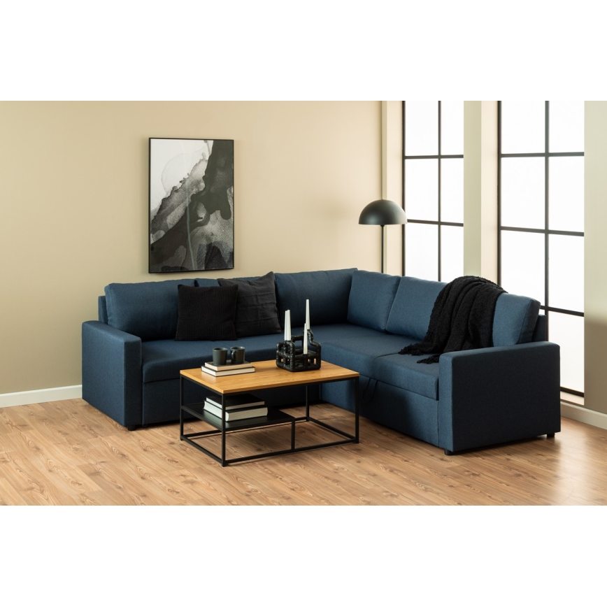 CORA Couchtisch, Eiche/Schwarz