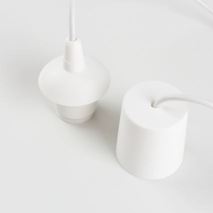 Cordon d'alimentation EDI, 1 douille E27, 60 W/230 V, 90 cm, blanc