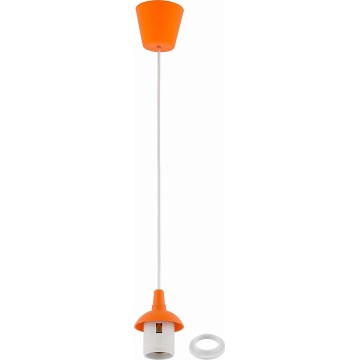 Cordon d'alimentation EDI 1xE27/60W/230V 90 cm orange