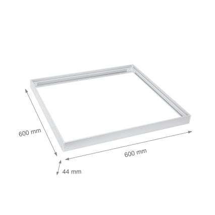 Cornice in metallo per l'installazione di pannelli LED 600x600 mm bianco