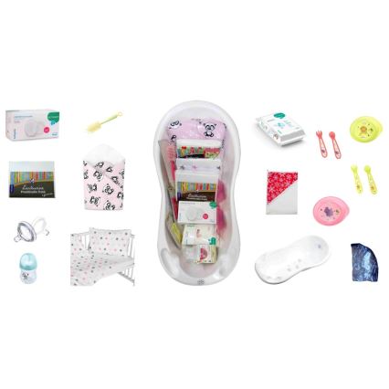 COSING - Coffret de démarrage 16 pièces pour nouveau-nés, blanc