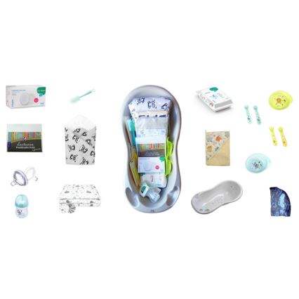 COSING - Kit di avvio da 16 pezzi per neonati, grigio