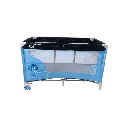 COSING - Lettino da viaggio regolabile ADAM Dolphin Blue
