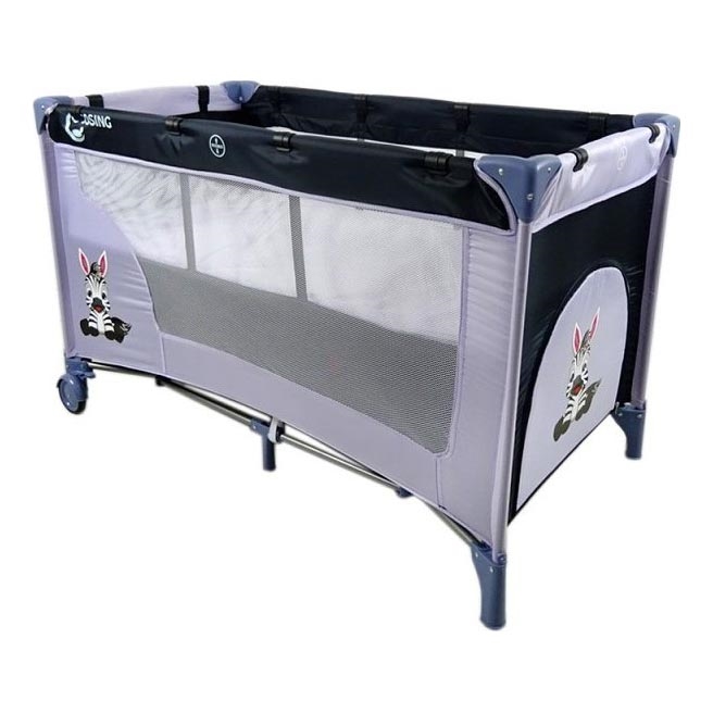 COSING - Lettino da viaggio regolabile ADAM Zebra Grey