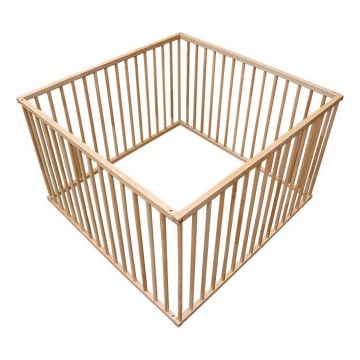 COSING - Parc de jeu pour bébé 100x100 cm en hêtre