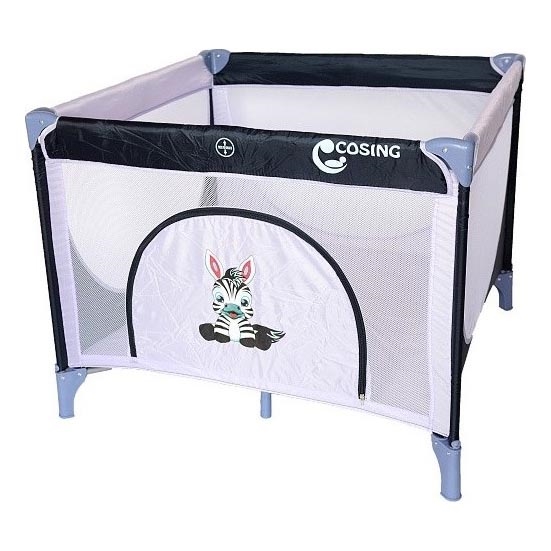 COSING - Parc pour bébé EMA Zebra Grey