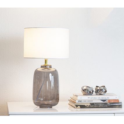 Cottex - Lampada da tavolo BLAKE 1xE27/8W/230V grigia