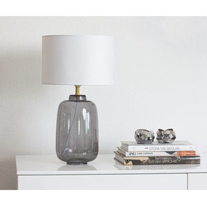 Cottex - Lampe de table BLAKE 1xE27/8W/230V grise